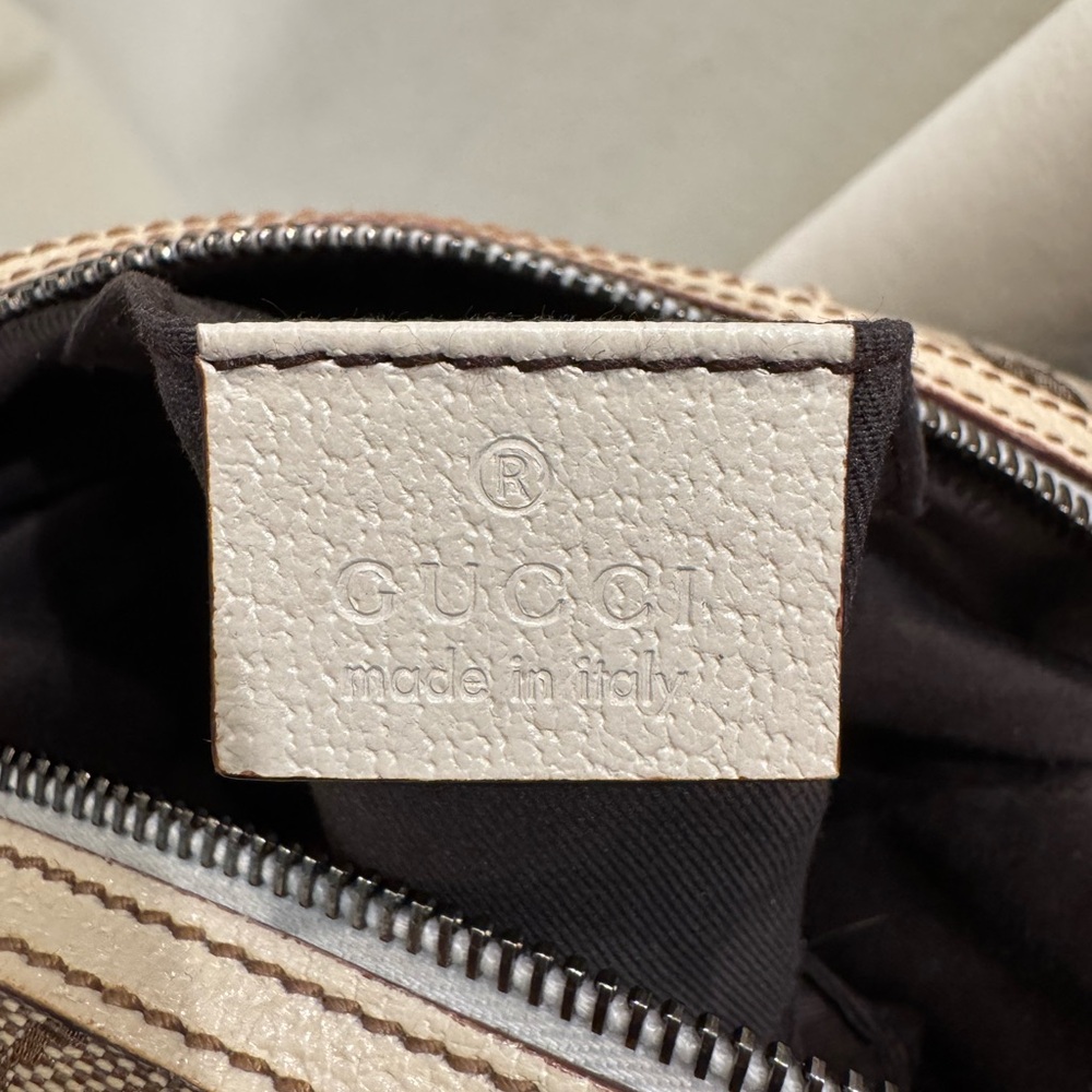 Gucci Beige GG Print Monogram Canvas Mini Handbag - Picture 14 of 16